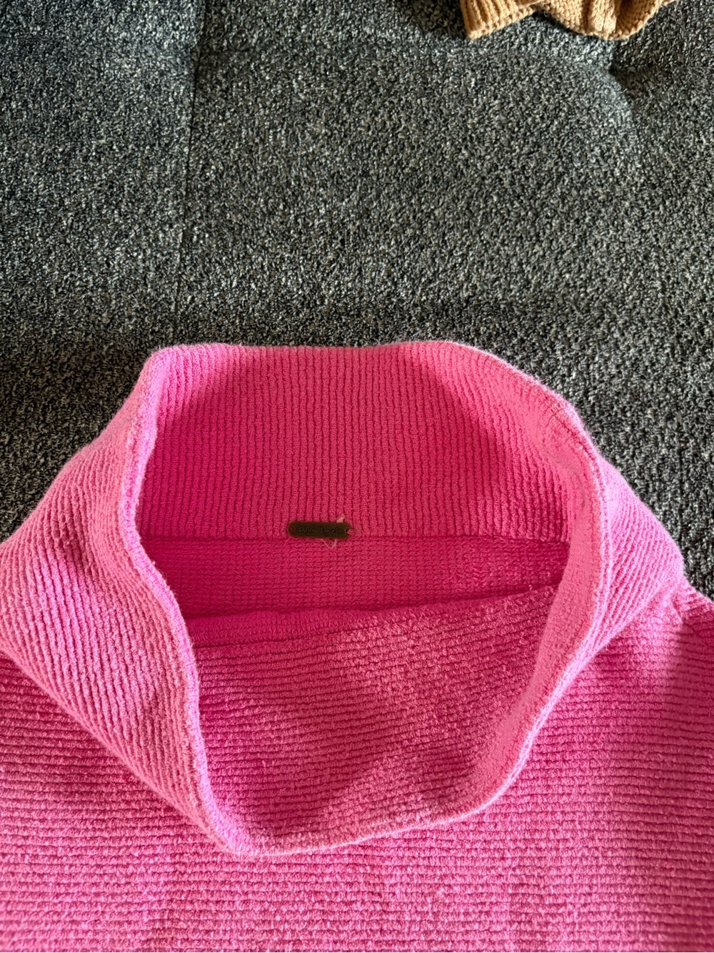 Free People Bubblegum Pink Cowl Neck Sweater - Picture 3 of 4